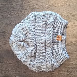 Cable knit beanie